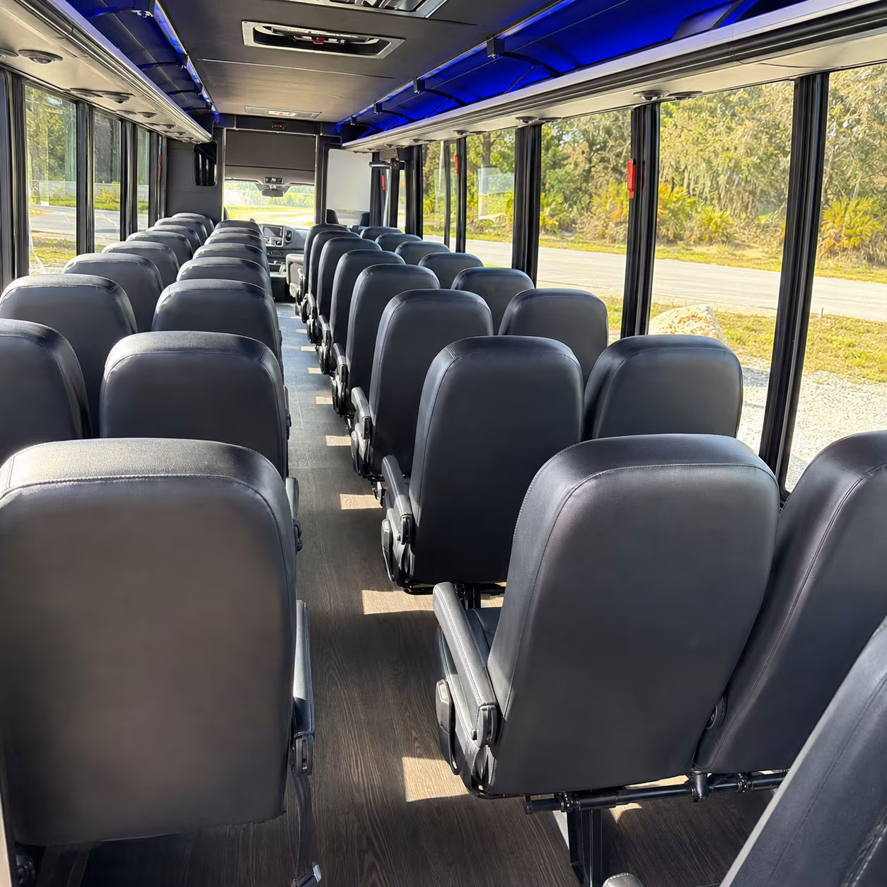 pueblo 25 passenger minibus interior