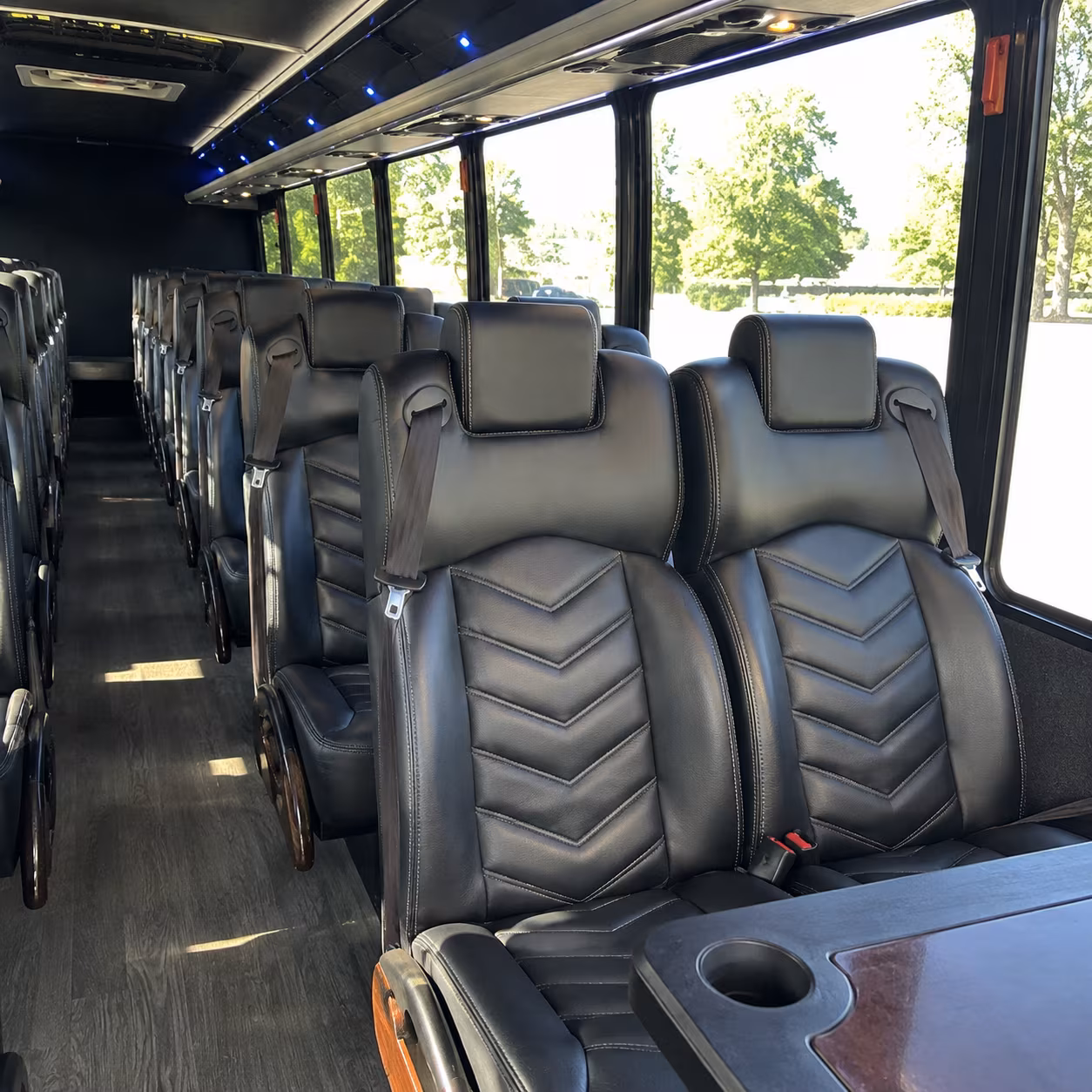 pueblo 28 passenger minibus inside