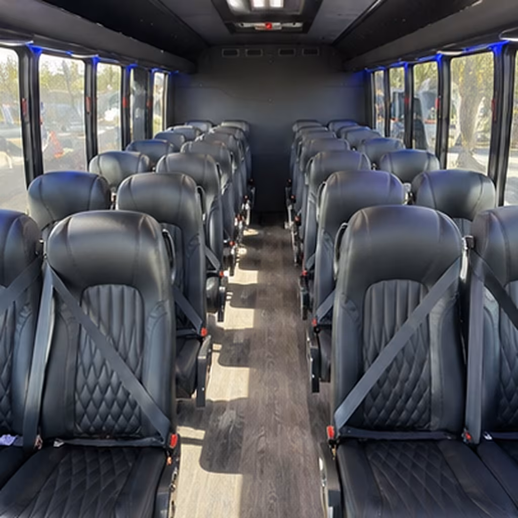 pueblo 30 passenger minibus inside