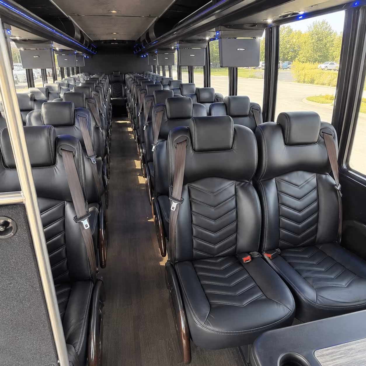 pueblo 35 passenger minibus inside