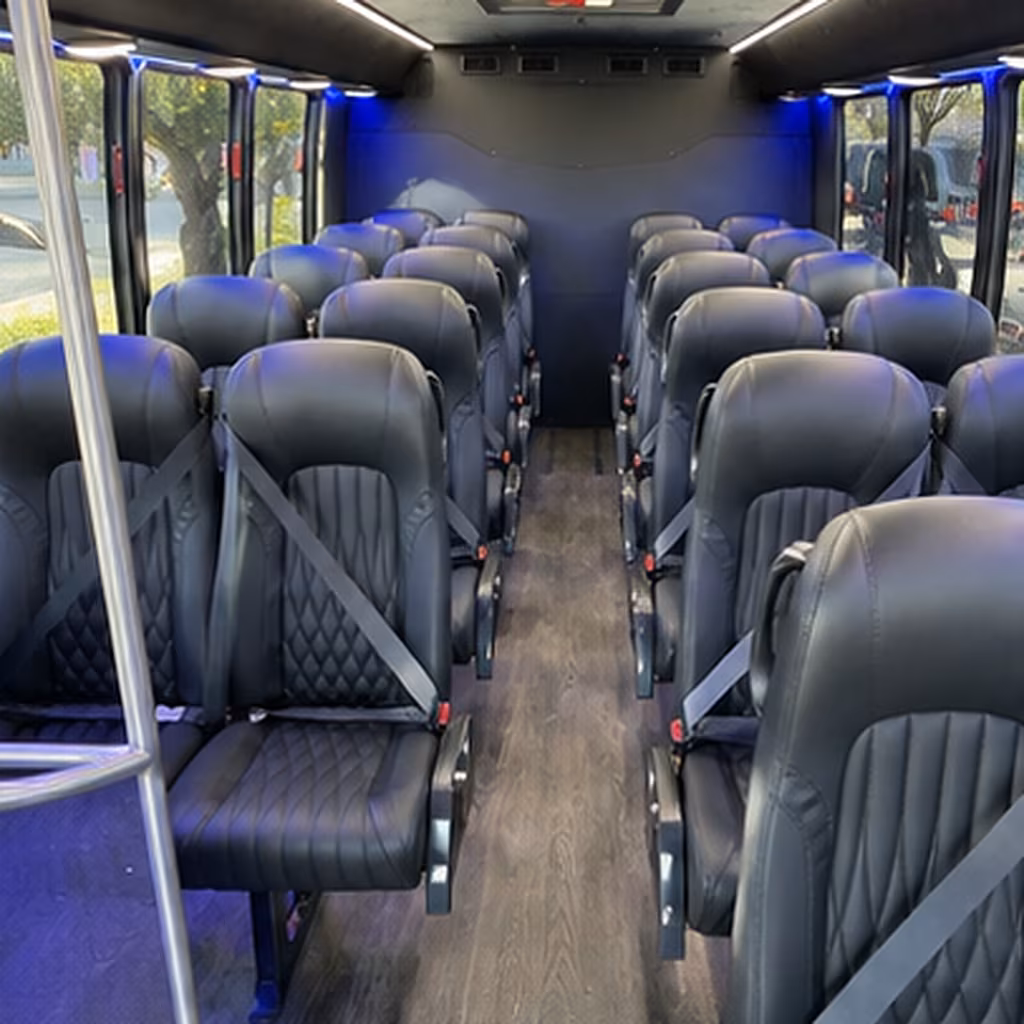 pueblo 35 passenger minibus interior