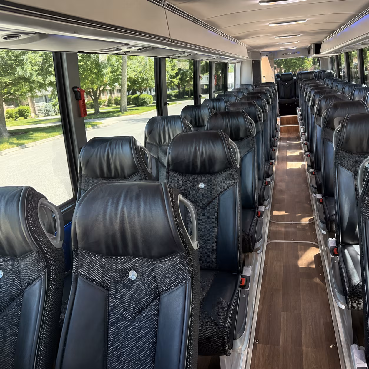 pueblo 40 passenger charter bus inside