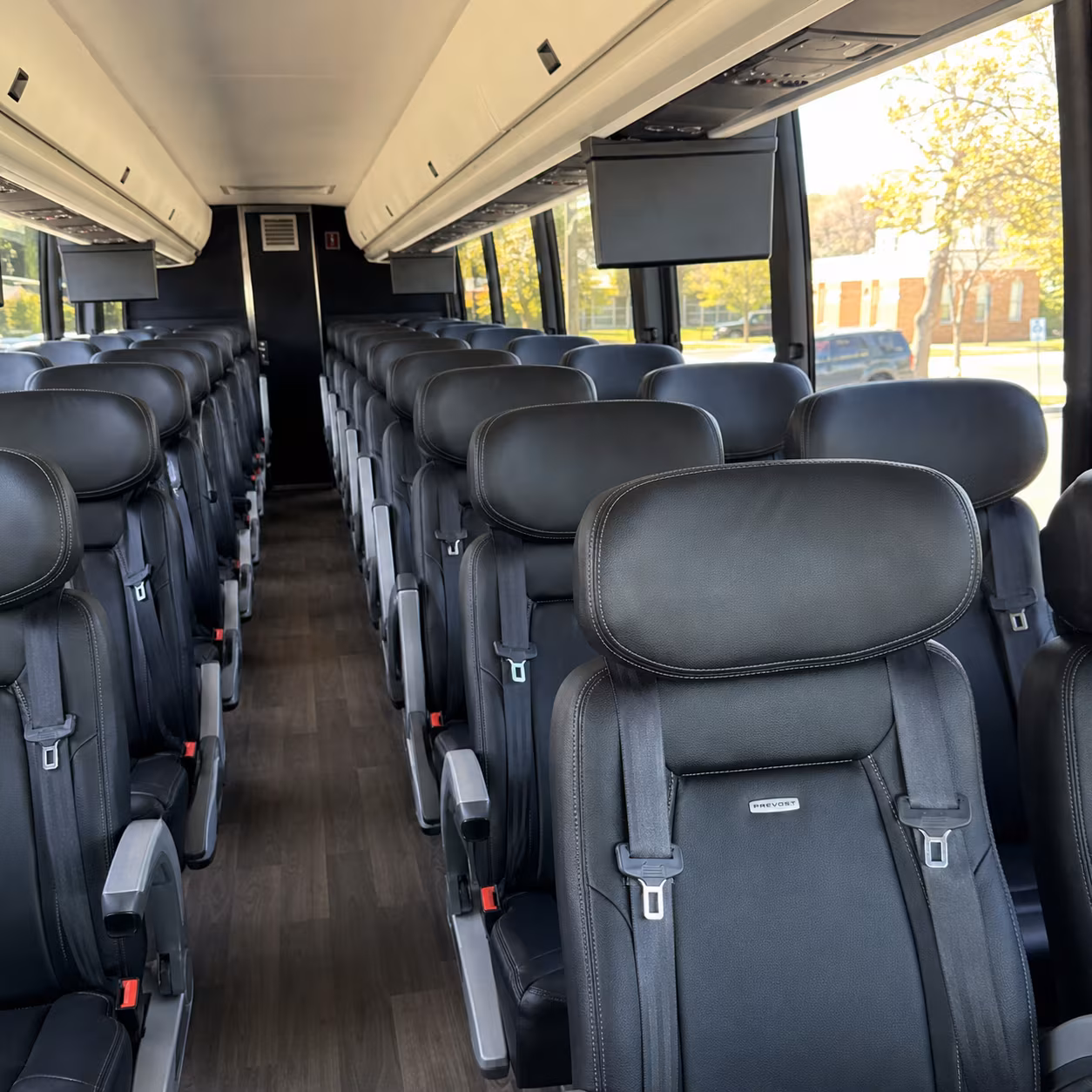 pueblo 45 passenger charter bus inside