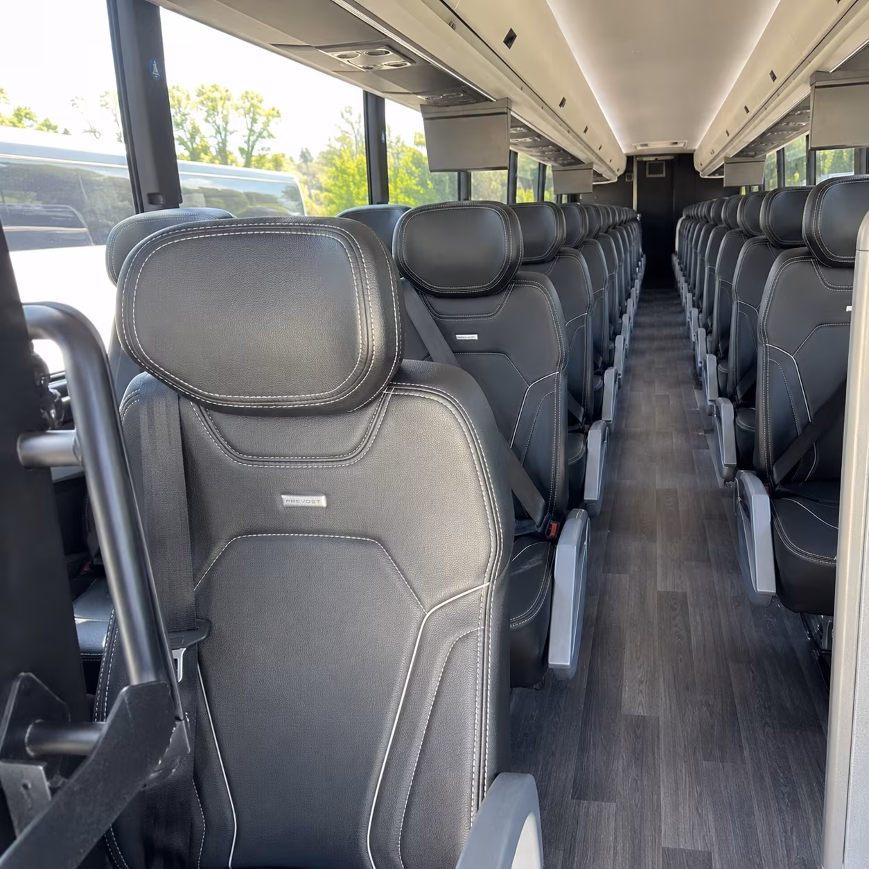 pueblo 47 passenger charter bus interior