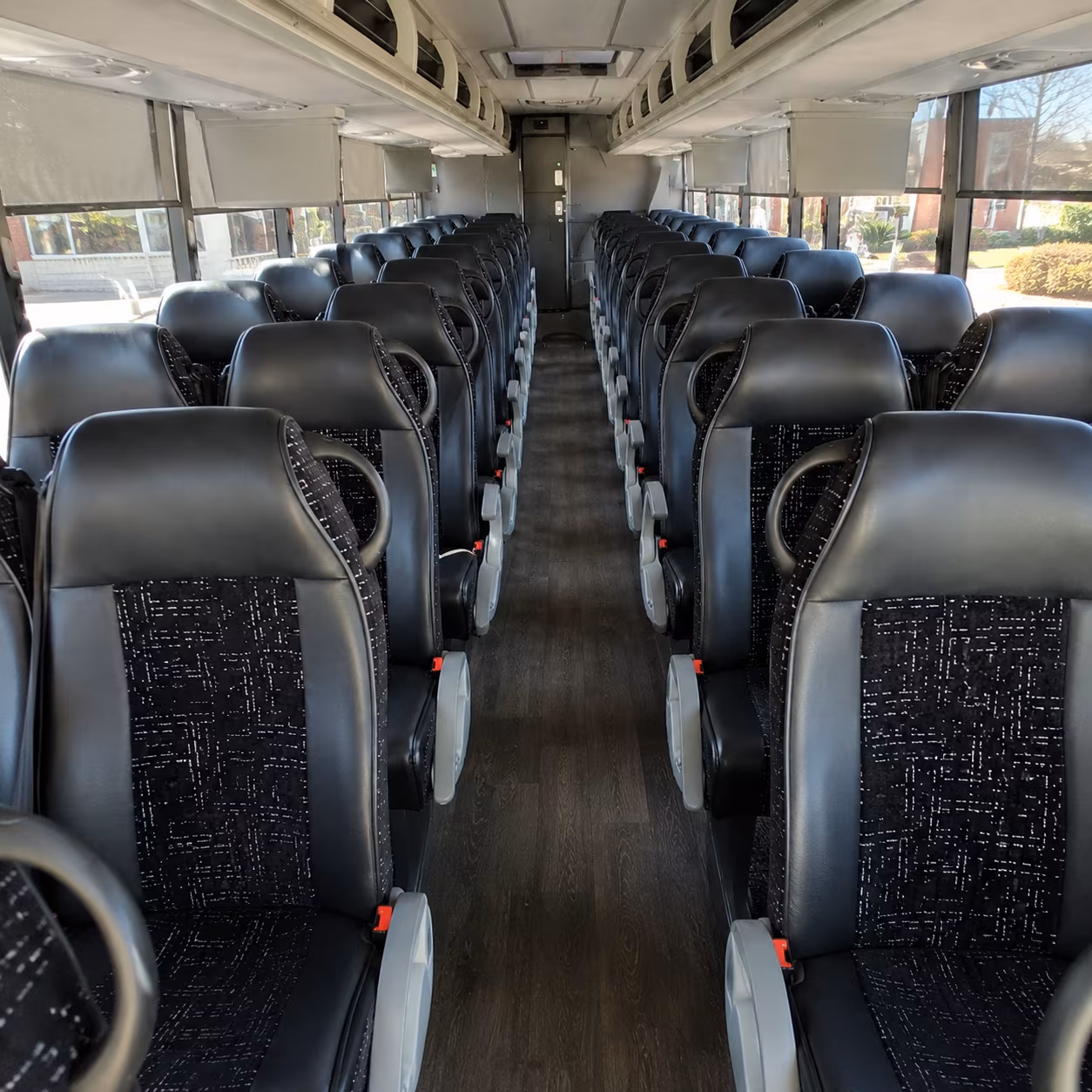 pueblo 54 passenger charter bus inside