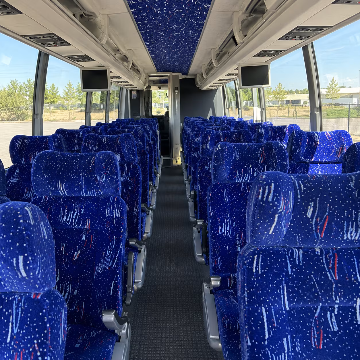 pueblo 54 passenger charter bus interior