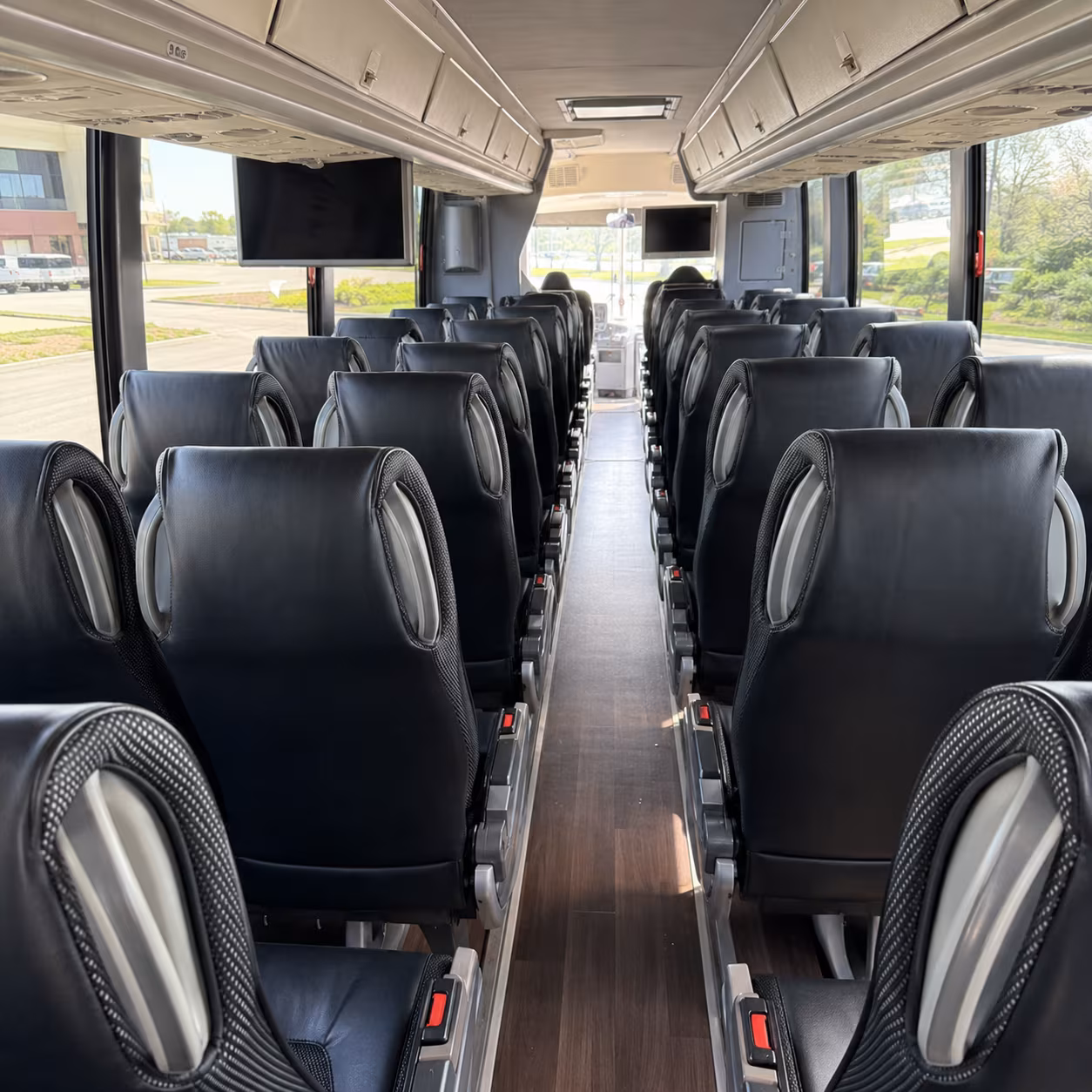 pueblo 56 passenger charter bus inside