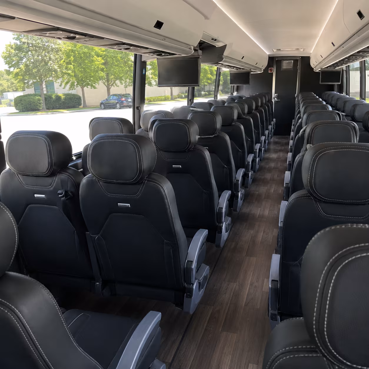 pueblo 56 passenger charter bus interior