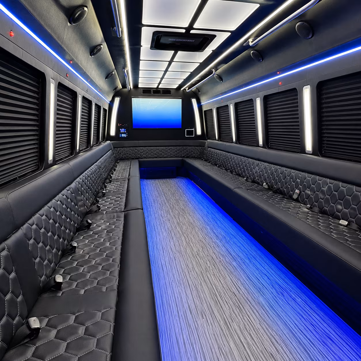 pueblo party bus interior