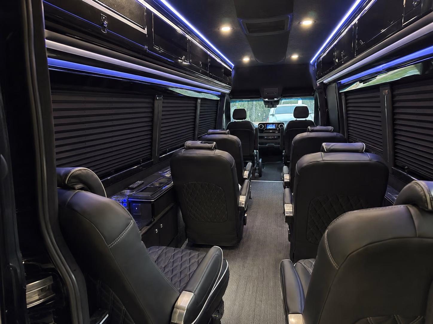 pueblo sprinter van with driver inside